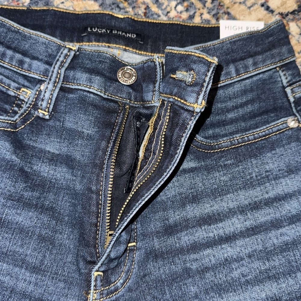 NWT $128 LUCKY BRAND WMN high rise skinny 6/28 Bridgette jeans pants - Picture 9 of 14